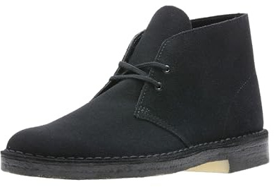 Clarks Originals Men's Desert Boot, Black Suede, 11 Medium US