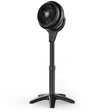 Vornado 602 Whole Room Air Circulation Pedestal Fan with 3 Speeds, Height Adjustable, Personal, Black