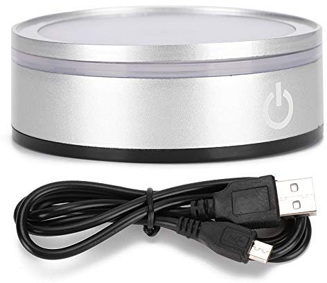 HERCHR LED-Getränkehalter-Beleuchtung, Auto-Untersetzer mit 7 Farben ändernder USB-Ladematte, LED-Auto-Innenatmosphären-Lampen-Untersetzer für Auto-LKW-SUV-Fahrzeugdekor