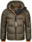 Geographical Norway Herren Winterjacke Calix Kaki -S - mit UD Beanie