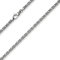 3mm Kette Halskette Königskette aus 585 Gold Weißgold massiv 45cm