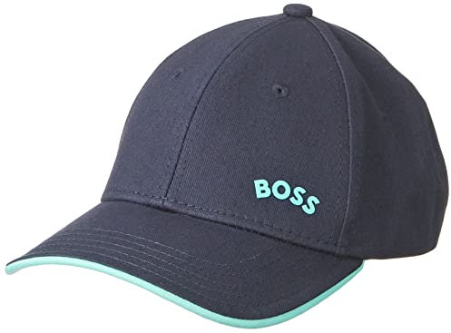 BOSS Men's Bold-Curved Cap, Dark Blue402, ONESI