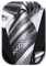 Hi-Tie Herren Krawatte Schwarz Paisley/Plaid/Streifen/Einfarbig Krawatten Set Einstecktuch Manschettenknöpfe Business Formal Hochzeit Meeting Geschenkbox,grauer silberner Streifen