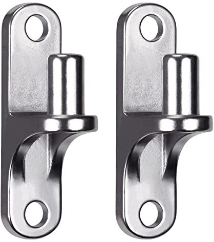Insaga Heavy Duty Stainless Steel Curve Edge Gate Hinge, 2pcs (116 x 25mm, 16mm Pin) for Wooden Fence Gate