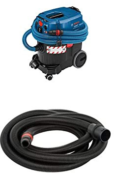 Bosch Professional Nass-/Trockensauger Gas 35 H AFC (230V, 1.200 Watt, 35 L Behälter, inkl. Schlauch, im Karton) + Schlauch mit Bajonettverschluss, 5 m, 35 mm, 2608000565