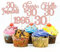 Gyufise 30Pcs 30th Birthday Cupcake Toppers Glitter Hello 30 Cupcake Topper Cheers to 30 1995 Thirty Cupcake Picks for Happy 30th Birthday Anniversary Party Cake Decorations Rose Gold