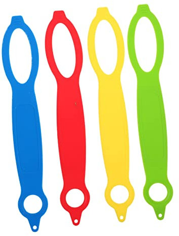 KICHOUSE Manchon de Bouteille d'eau en Silicone Lot de 4 Poignée Portable et Sangle Cordon de Transport Accessoires pour Bouteille d'eau Pratique pour Voyage Sports Usage Extérieur