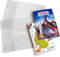 OLGS 2x Hülle für Pixi Wissen Hefte blanko starke PVC Folie transparent Premium Umschlag für Pixi Bücher | Hülle für Schulhefte Vokabelhefte in A6 | Heftumschlag farblos abwischbar blanco