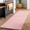 SIMPEX Flauschiger Teppich Wohnzimmer Schlafzimmer Läufer Flur Esszimmer Küchenteppich Hochflor Einfarbig Modernes Design 30 mm Florhöhe Kuschelweich, Rosa, 80 x 250 cm