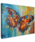MuchoWow© Bilder 70x50 cm Wohnzimmer Deko Modern Wandbild Foto auf Leinwand Bild Schlafzimmer Room Decor Geschenke Kunstdruck - Bunt - Schmetterling - Farben - Kunst - Malerei