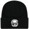 Grindstore Memento Mori Mütze Totenkopf Schwarz, Schwarz , One size