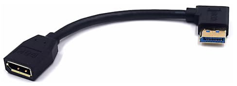 Kework 5.9 Inch DisplayPort 8K Extension Cable, 90 Degree Left Angle DP 1.4 Version Male to DP 1.4 Version Female Adapter Extender Cable, Support 8K@60Hz & 4K@ 144Hz