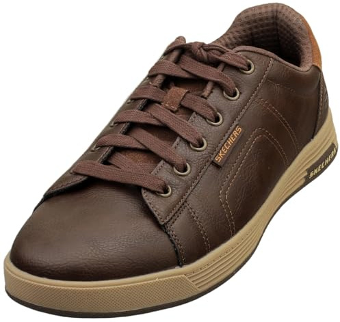 Skechers Cavell Hensley Herren-Sneaker, Schokoladenbraun, 41.5 EU