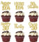 Xsstarmi 24 Pack Gold Happy 30th Birthday Cupcake Toppers Thirty 30 Fabulous Vintage 1995 Cupcake Picks for Awesome Since 1995 Cheers to 30th Birthday Wedding Anniversary Party Cake Decorations