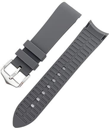 BONOOL 18mm 20mm 22mm gebogenes Ende Ersatzarmband Armband Silikon Uhrenarmband Zubehör Passend für Omega Passend für Seiko Passend für Rolex Passend für Tissot Passend für Tudor Uhrenarmband