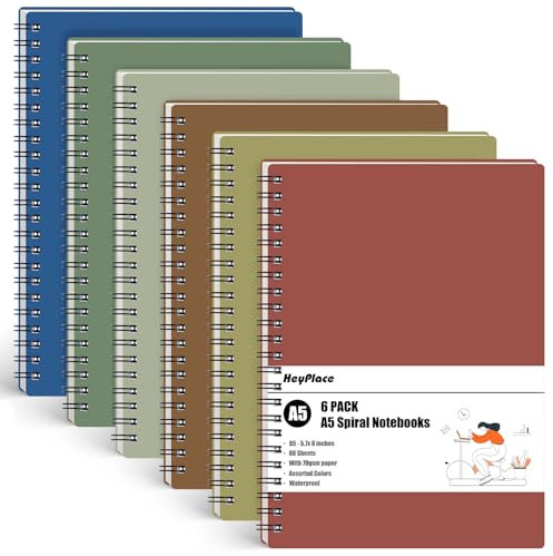 HEYPLACE notebooks for school dot grid spiral notebook bulk notebooks spiral notebook college rule