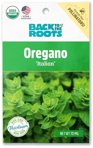 Back to The Roots 100% Organic Seed Packet - Oregano 'Italian' 70mg
