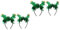 FRCOLOR 4stücke Kreative Kaktus-haarreifen Für Cosplay Und Partys Lustige Haarband-accessoires Für Kindergeburtstage Und Festlichkeiten Grün