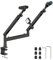 ULTRARM Low Profile Mic Arm 3-in-1 Galgenarm Mikrofon Schreibtischständer mit Verlängerungsarm, Webcam Adapter, Klemmhalterung, Kabelmanagement, Schraubadapter - Perfekt für Podcast, Streaming,