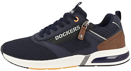 Dockers by Gerli Herren Low-Top Sneaker, Männer Halbschuhe,straßenschuhe,Strassenschuhe,Sportschuhe,Freizeitschuhe,Navy,50 EU