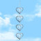 Wind Spinners for Garden, Stainless Steel Love Heart Spiral Wind Spinner, 3D Metal Hanging Wind Spinners, Indoor Outdoor Metal Wind Sculptures & Spinners for Garden Yard Balcony Décor