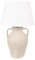 Clayre & Eef Tischlampe Ø 40x65 cm Beige Terrakotta Schreibtischlampe