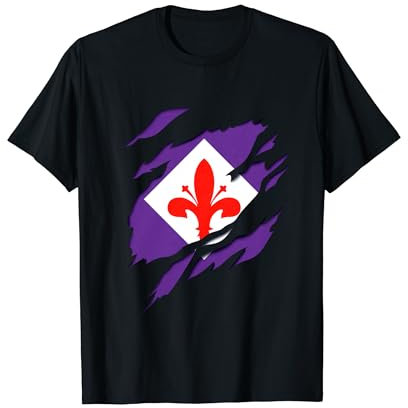 Bandiera Fiorentina Puglia Italia effetto 3D Tridimensionale Maglietta
