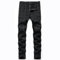 NOVOCCT Pantalon chino à carreaux pour homme – Pantalon moulant pour homme – Pantalon chino extensible pour homme, Carreaux noirs - 3, 46