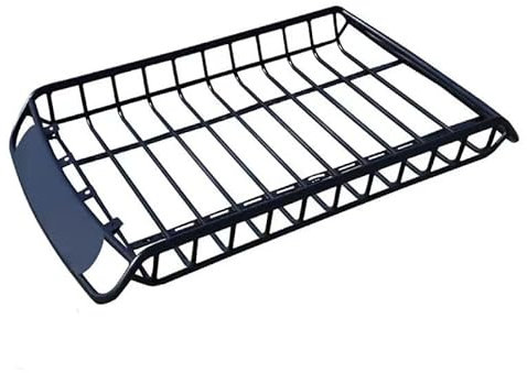 JUZEB Auto Dachgepäckträger für Opel Meriva B, Metal Dachgepäckträger Korb Einstellbare Länge Dachkorb Dach Gepäckträger Set Lastenträger Zubehör,S
