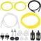 ZAMDOE Universal Fuel Line Hose Tube, Fuel Primer Bulb, Fuel Filters, Oil Pipe Hose, Tank Seal Grommet Accessories for Mower Strimmer Chainsaw Trimmer Blower Weed Eater Chainsaws Small Engines