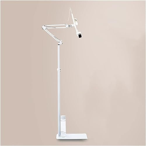 Boden-Buchständer und -Halter zum Lesen, um 360 ° drehbarer Notenständer, Faltbarer Telefon-/Tablet-Halter, freihändiger Dokumentenhalter für Lehrbücher, Zeitschriften (Größe: ohne Lampe) (o