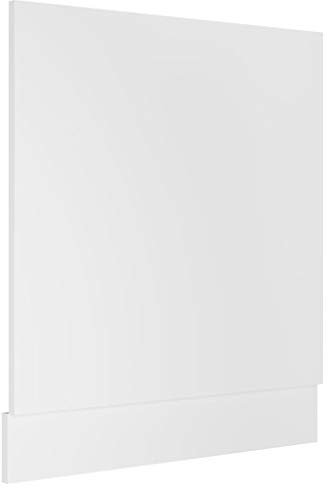 Toshilian Façade de Porte Lave-Vaisselle, Habillage de Porte Lave Vaisselle Panneau de Lave-Vaisselle Blanc 59,5x3x67 cm Aggloméré