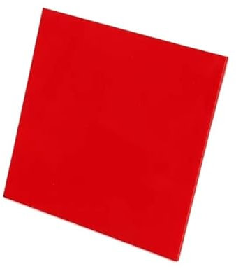 3 Stück Acrylrohlinge for Abzeichenrollenformen, rote Acrylplatten Lasergravur, klare Acrylplatte, Acrylplatten(200x200x3mm)