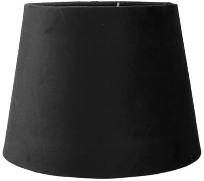 Stoff-Lampenschirm, klein, konisch, Ersatz-Lampenschirm, Stoff-Lampenschirm, Lampenschirme für Tischlampen E27 E14 (Schwarz)