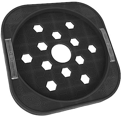 SWOOMEY Movable Round Gas Tank Bracket for Kitchen Use Tray Wheels Suitable for Gas Cylinder and Camping BBQ Portable Bottle