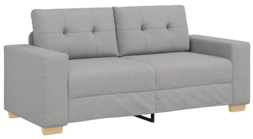 vidaXL Loveseat-Sofa Wolkengrau 180x77x82 cm Stoff