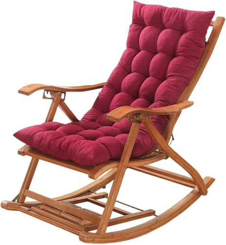 ZZDZW Stuhlkissen Mit Rückenteil Sitzkissen Garten Premium Hochlehner Auflage Küchen Stuhl Kissen Bequeme Stuhlauflage Gartenstuhl Für Outdoor Indoor Rückenkissen(Burgundy,120x48x8cm)