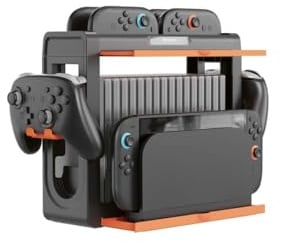 Nacon Supporto per Nintendo Switch 2 e il suo dock.