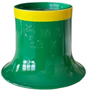 BUZZUFY Sternkreuz Uhrmacher Brillenlupe Werkzeug Nr. 3 (3,3X) mit gelbem Ring