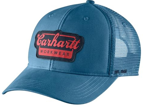 Carhartt Herren Baseballkappe Rugged Flex Twill Mesh-Back Script Patch Cap
