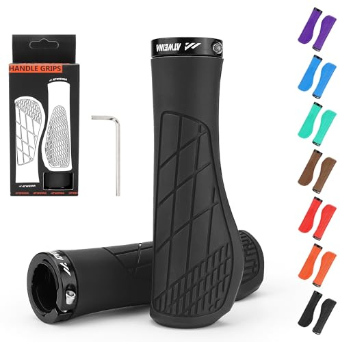 ATWEINA Ergonomic Non-Slip Comfort Bike Grips for BMX/Scooter (Black)