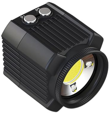 Lampe LED compacte IPX8 étanche pour photographie subaquatique avec 5 modes d'éclairage et indice de profondeur de 60 m rechargeable pour appareils photo subaquatiques