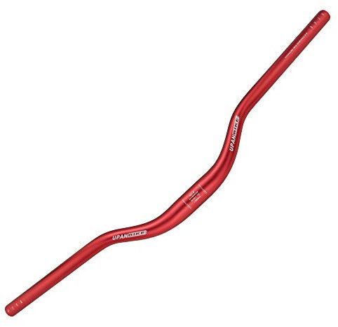UPANBIKE Mountain Bike Handlebar 31.8mm, Aluminum Alloy MTB Bicycle Riser Handlebar Extra Long 700mm with Paint Matte Surface (Fuchsia, 700mm)