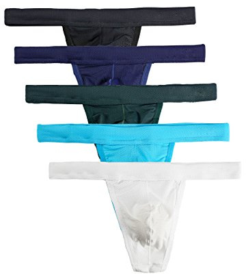 Summer Code Homme Sexy String Ficelle Lot DE 2/5, Lot de 5 Mixte, M