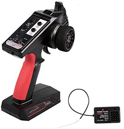 Goolsky AUSTAR AX6S Fernsteuerung 2.4G 4CH RC Sender Transmitter mit Empfänger for RC Auto Boot