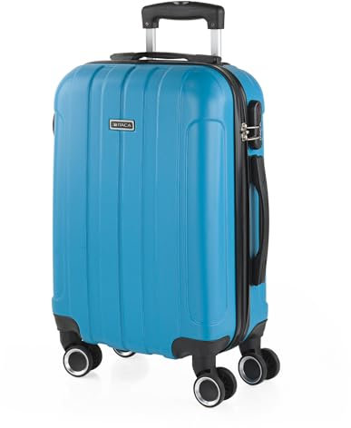 ITACA - Handgepäck Koffer Trolley - Reisekoffer Mit Rollen und Reisekoffer Hartschalenkoffer für Vielreisende. Koffer Türkis