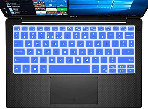 Silicone Keyboard Cover Skin for 2019 Released Dell XPS 13 9380 & 2018 Released Dell XPS 13 9370 & 2017 Dell XPS 13 9365 13.3 inch 2 in 1 Ultrabook Laptop Keyboard Protector, Rainbow