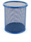 LEVIATAN Metal Pencil Holder | Round Metal Pen Holder | Multifunction Mesh Pen Pot | Perfect for School, Office, Home | Ø 91mm | Blue