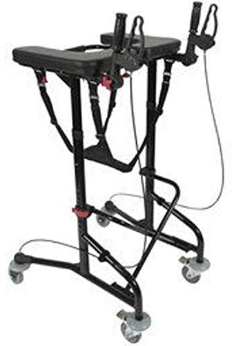 FabaCare Gehhilfe Alumium Gehtrainer DynaWalk, höhenverstellbar, Laufhilfe bis 135 kg, Lauflernhilfe, mit Spezialversiegelung, mit Handbremsen