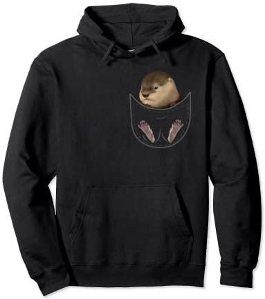 Otter Kostüm Kleidung Brusttasche Tier Kinder Geschenk Otter Pullover Hoodie